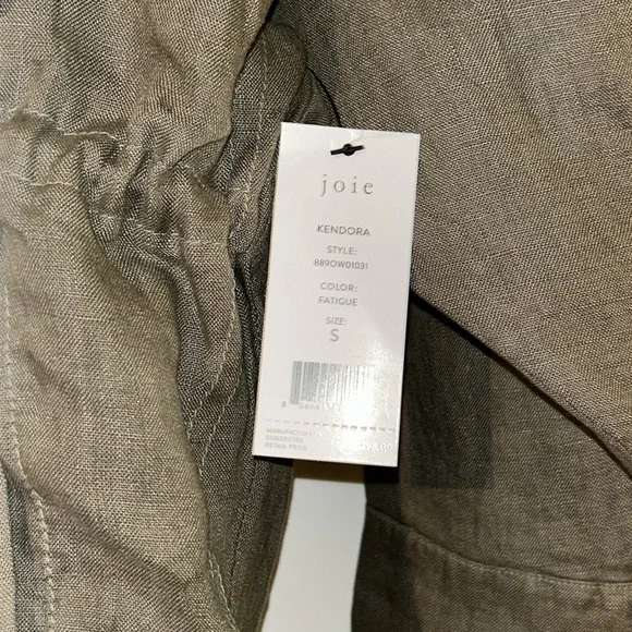 Joie Kendora Linen Cargo Jacket